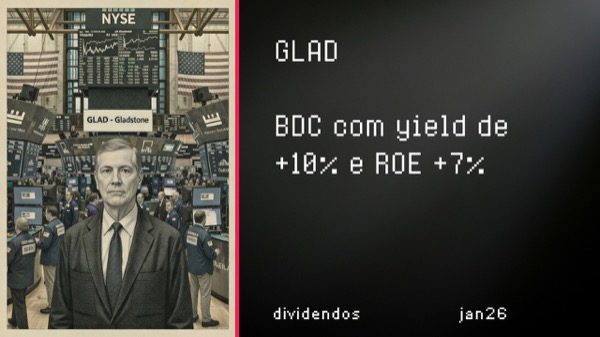 Dividendos GLAD yield 9,89% – jan26