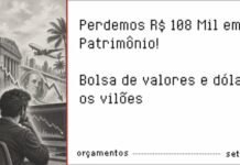 Patrimônio Cai R$ 108 Mil, Mas Receita Chega a R$ 205 Mil – set26